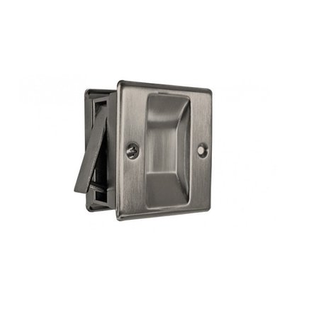 CAL-ROYAL Passage Function Sliding Door Lock, US15 Satin Nickel SDL17-15